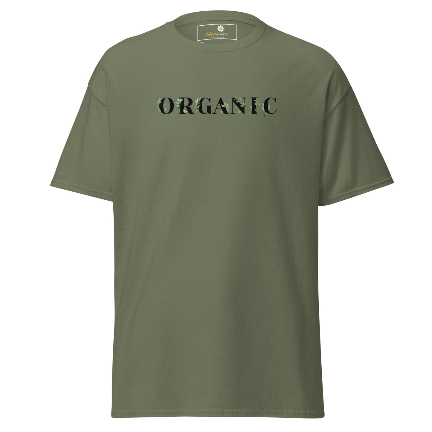 Olive green T-shirt for Men and Women in 2XL to 5XL size, stylish and comfortable