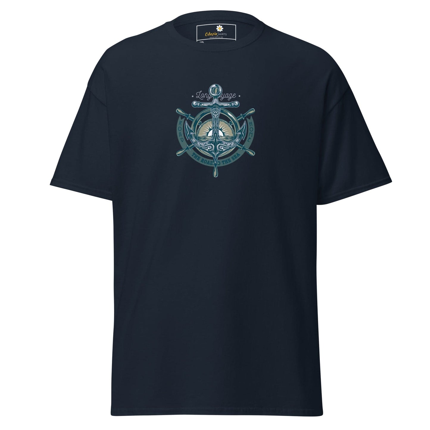 Navy blue T-shirt from T-SHIRT DESIGN TEE for Men and Women in extended sizes