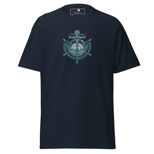 Navy blue T-shirt from T-SHIRT DESIGN TEE for Men and Women in extended sizes
