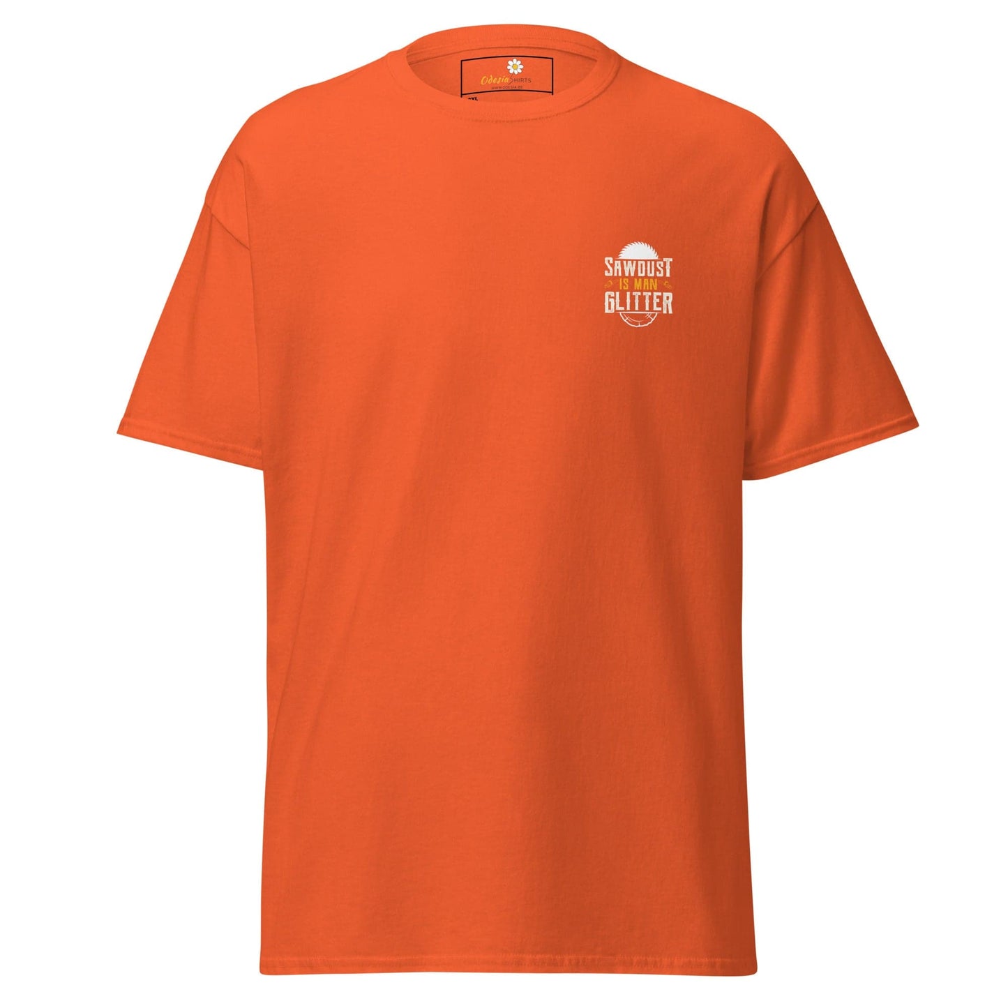 Orange short-sleeved T-shirt from T-SHIRT DESIGN TEE for Men and Women in 2XL to 5XL
