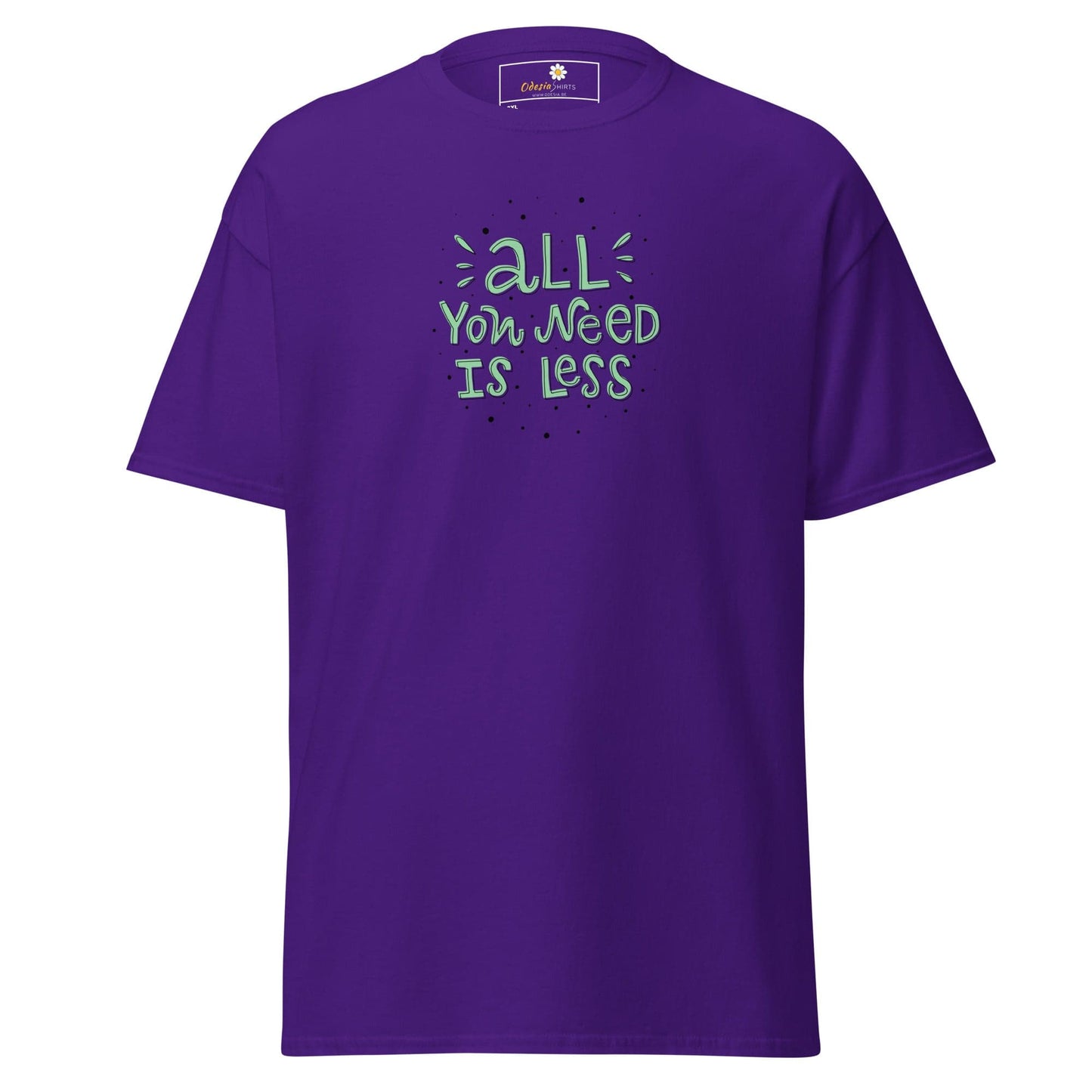 Purple T-Shirt with Message from T-SHIRT DESIGN TEE for Men and Women in sizes 2XL to 5XL