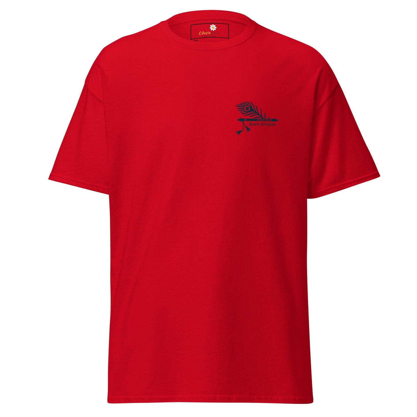 Red short-sleeve T-shirt from T-SHIRT DESIGN TEE for Men and Women in 2XL to 5XL sizes