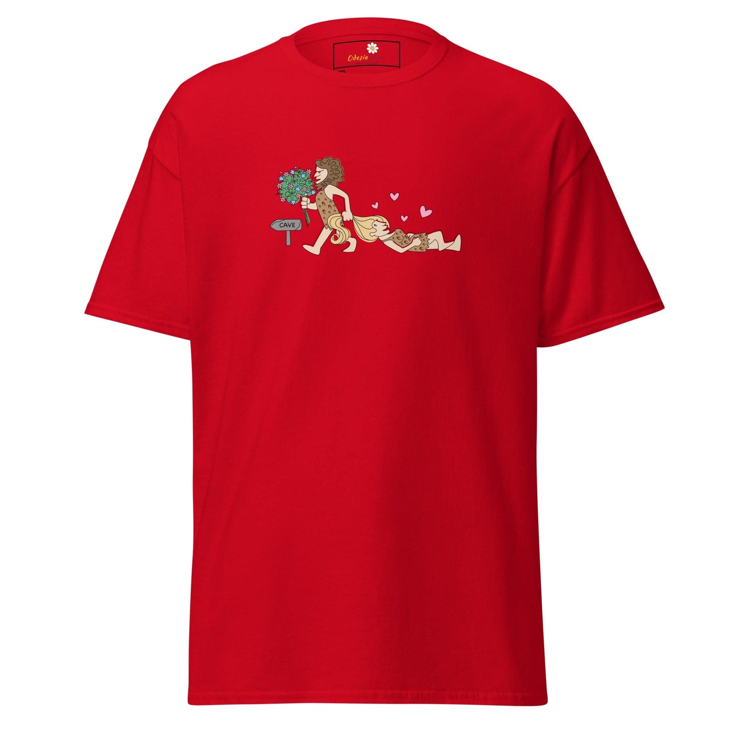 Red T-shirt with cartoon graphic in T-SHIRT DESIGN TEE for Men and Women[size 2XL-5XL]