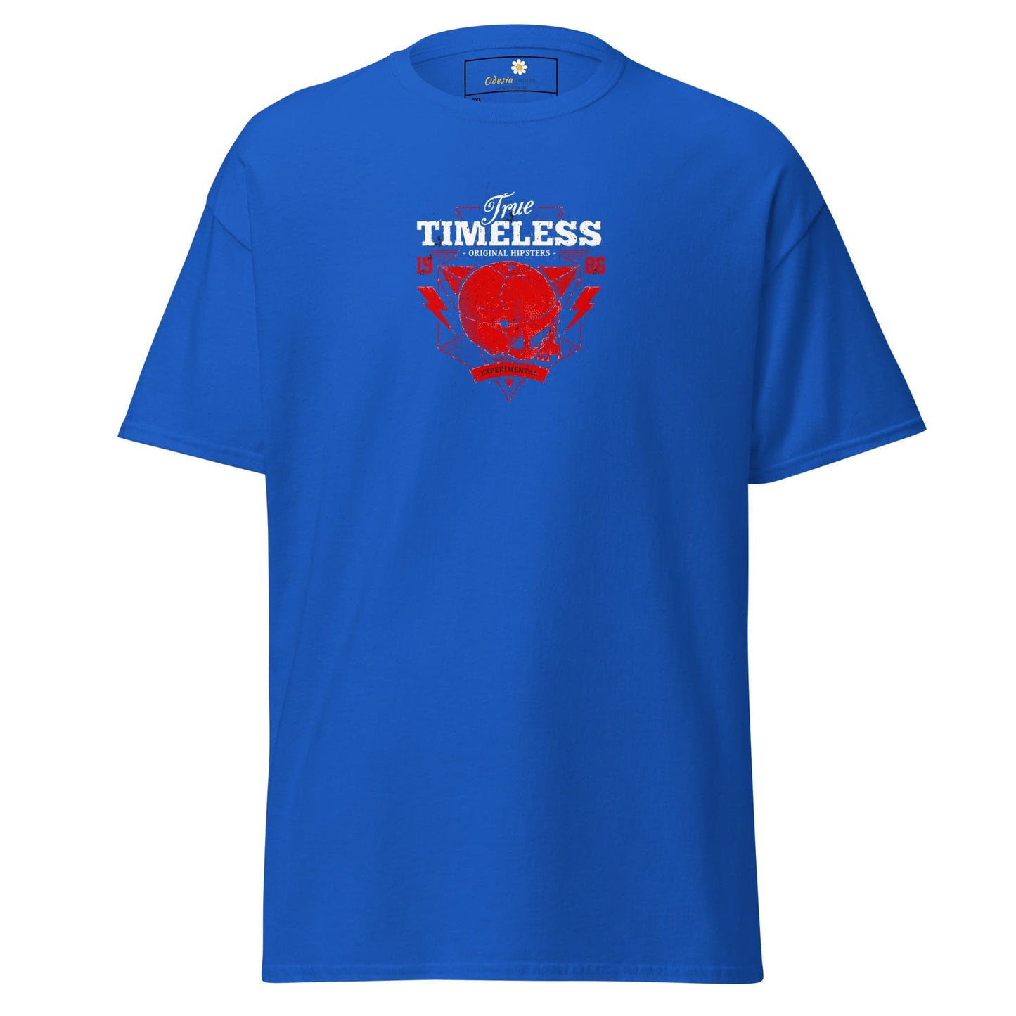 Blue T-shirt with graphic design for Men and Women available in 2XL to 5XL sizes
